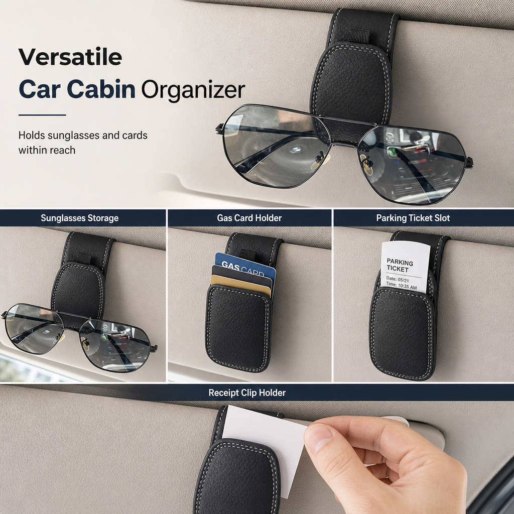 🕶️ 50% Off for a Limited Time 🚗 Car Sun Visor Sunglasses Clip