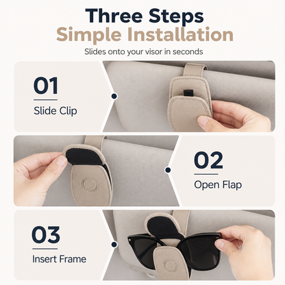 🕶️ 50% Off for a Limited Time 🚗 Car Sun Visor Sunglasses Clip